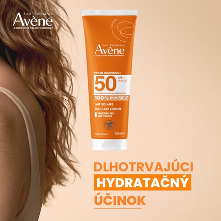 Avène Sun Care Lotion 100% Invisible vodeodolné mlieko na opaľovanie SPF 50