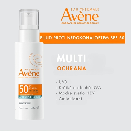 Avène Sun Anti-Imperfection Fluid ochranný fluid pro mastnou a smíšenou pleť