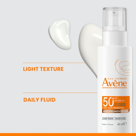 Avène Sun Anti-Pigmintation Tinted Fluid Protection Tinted Face Fluid for pigment spot correction