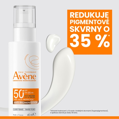 Avène Sun Anti-Pigmintation Tinted Fluid ochranný tónovaný fluid na obličej proti pigmentovým skvrnám