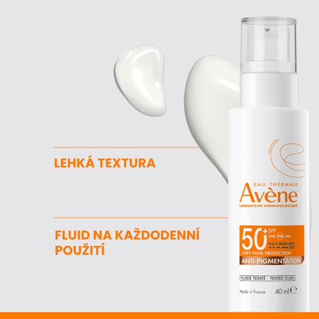 Avène Sun Anti-Pigmintation Tinted Fluid ochranný tónovaný fluid na obličej proti pigmentovým skvrnám
