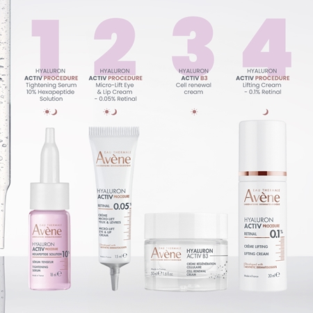 Avène Hyaluron Activ Procedure Tightening Serum - 10% Hexapeptide Solution Anti-Wrinkle Serum with lifting effect