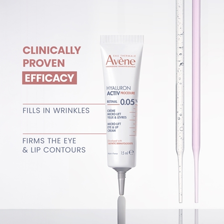 Avène Hyaluron Activ Procedure Micro-Lift Eye & Lip Cream 0.05% Retinal Lifting Cream with retinal