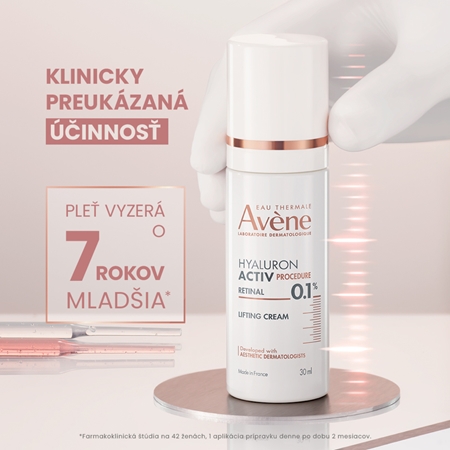 Avène Hyaluron Activ Procedure Lifting Cream Retinal 0.1% liftingový krém proti vráskam s retinalom