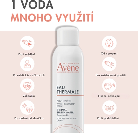 Avène Eau Thermale Thermal Spring Water termální voda