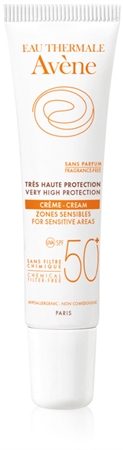 Avène Sun Minéral creme protetor sem quimicos e perfume para as áreas sensíveis SPF 50+