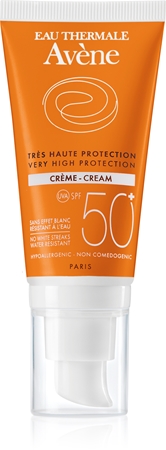 Avène Sun Sensitive Skyddande kräm för torr och känslig hud SPF 50+