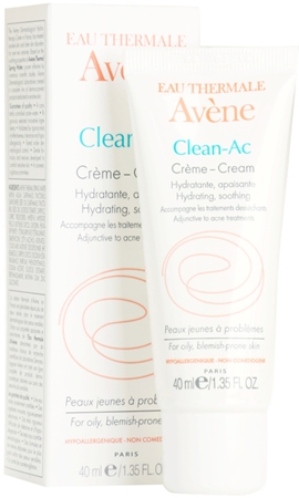 Avène Clean-Ac crema hidratante para pieles irritadas y resecas debido a un tratamiento de acné