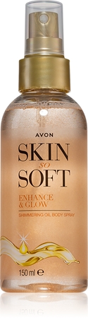 Avon Skin So Soft huile pailletée corps