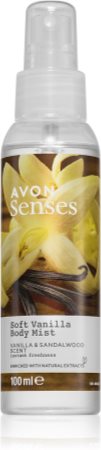 Avon Naturals Care Vanilla & Sandalwood spray corporal refrescante con vainilla y madera de sándalo