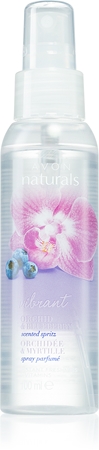 Avon Naturals Care Vibrant Orchid & Blueberry спрей для тіла з орхідеєю та чорницею