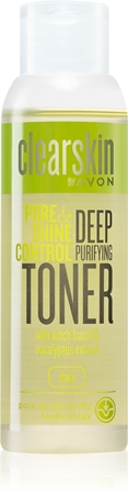 Avon Clearskin Pore & Shine Control Dieptereinigende Gezichtswater met Verkoelende Werking