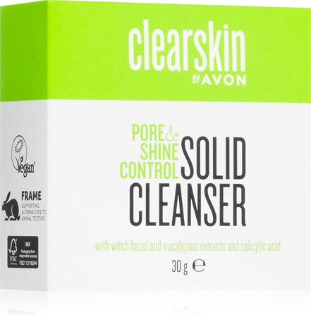 Avon Clearskin Pore & Shine Control čisticí mýdlo pro problematickou pleť, akné