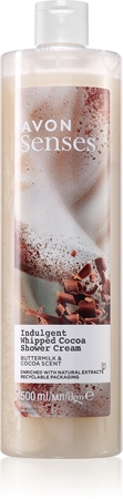 Avon Senses Indulgent Whipped Cocoa revitalizační sprchový krém