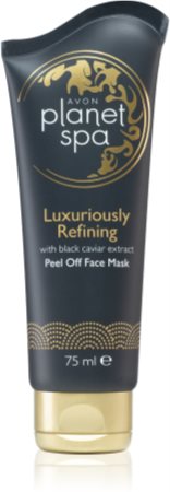 Avon Planet Spa Luxury Spa luxuriöse, erneuernde Peel-Off Gesichtsmaske mit Auszügen aus schwarzem Kaviar