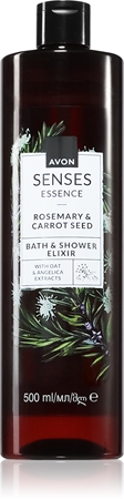 Avon Senses Essence Rosemary & Carrot Seed krémes fürdő és tusoló gél