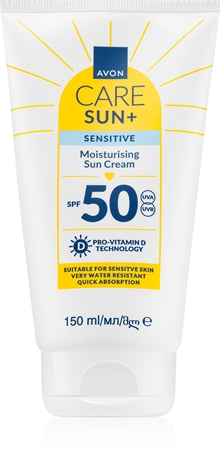 Avon Care Sun + Sensitive krem nawilżający do opalania dla cery wrażliwej