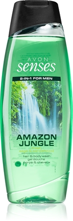 Avon Senses Amazon Jungle šampon in gel za prhanje 2v1 za moške