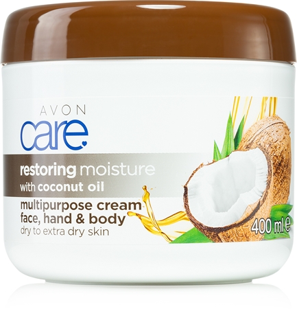 Avon Care feuchtigkeitspendende Creme für Gesicht und Körper mit Kokosöl