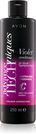 Avon Advance Techniques Colour Correction après-shampoing violet pour cheveux blonds et méchés