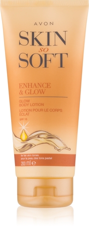 Avon Skin So Soft leite autobronzeador SPF 15