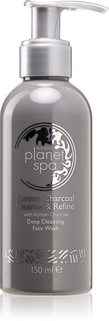 Avon Planet Spa Korean Charcoal Cleanse & Refine gel de limpeza com carvão