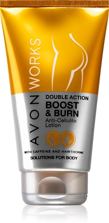 Avon Works Boost & Burn shujševalni losjon za telo proti celulitu
