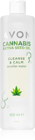 Avon Cannabis Sativa Oil Cleanse & Calm água miceral desmaquilhante efeito calmante