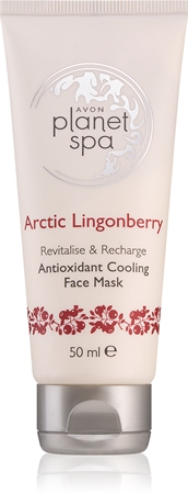 Avon Planet Spa Arctic Lingonberry antioxidant kylande ansiktsmask