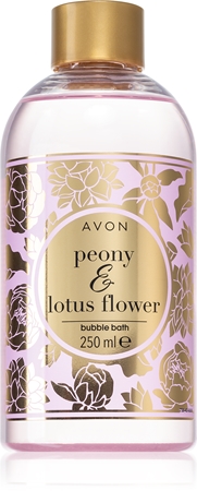 Avon Bubble Bath Peony & Lotus Flower espuma de baño con aroma de flores