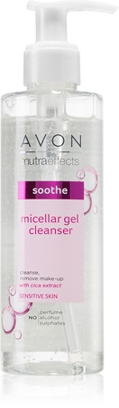 Avon Nutra Effects Soothe čisticí micelární gel pro citlivou pleť