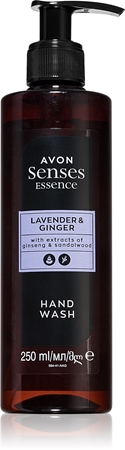 Avon Senses Essence Lavender & Ginger hellävarainen nestemäinen käsisaippua