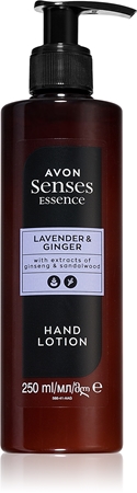 Avon Senses Essence Lavender & Ginger latte idratante mani