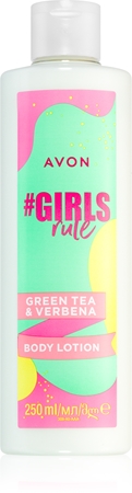 Avon #GirlsRule Green Tea & Verbena lait rafraîchissant corps pour un effet naturel