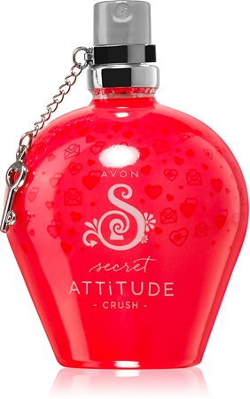 Eau De Toilette AVON Secret Attitude Crush - 50 Ml - Notes Framboise, Ananas, Lait D'amandes - Pour Femme