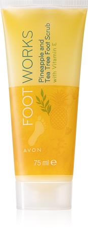 Avon Foot Works Pineapple & Tea Tree cuidado suavizante para a pele dos pés rachada com vitamina E