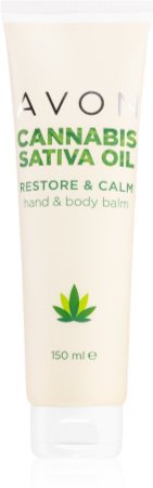 Avon Cannabis Sativa Oil Restore & Calm crème mains et corps à l'huile de chanvre