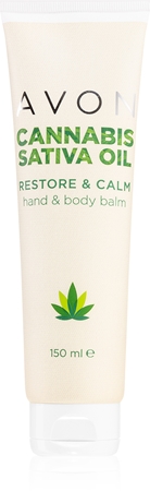 Avon Cannabis Sativa Oil Restore & Calm hand and body cream with hemp oil