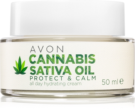 Avon Cannabis Sativa Oil Protect & Calm creme hidratante com óleo de cannabis