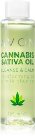Avon Cannabis Sativa Oil Cleanse & Calm čisticí pleťová emulze s konopným olejem