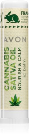 Avon Cannabis Sativa Oil Nourish & Calm bálsamo labial com óleo de cannabis