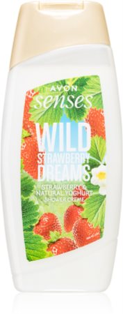 Avon Senses Wild Strawberry Dreams sanftes Duschgel mit Erdbeerduft