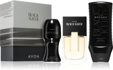 Avon Black Suede lote de regalo para hombre