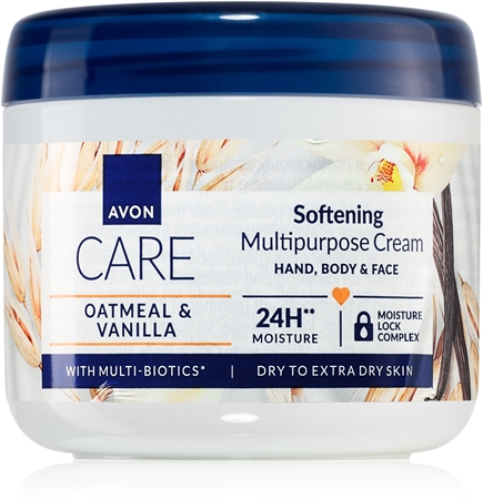 Avon Care Oatmeal & Vanilla viacúčelový krém na tvár, ruky a telo