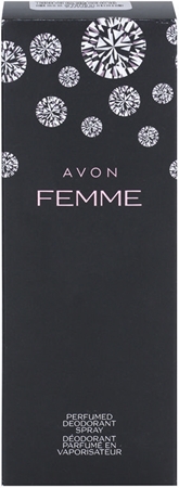 Déodorant Parfumé Avon 'Femme' - Spray Corporel 75 Ml - Notes Pamplemousse, Rose, Gardénia Et Ambre - Neuf Sous Emballage