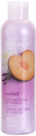 Avon Naturals Body Shower Gel With Sugar Plum And Vanilla
