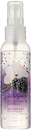 Avon Naturals Fragrance tělový sprej s ostružinou a vanilkou