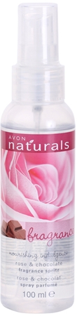 Avon Naturals Fragrance spray pentru corp cu trandafiri si ciocolata