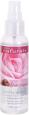 Avon Naturals Fragrance spray pentru corp cu trandafiri si ciocolata