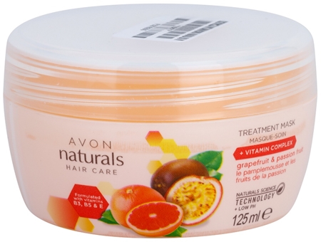Avon Naturals Care Grapefruit & Passionfruit αναγεννητική μάσκα για τα μαλλιά